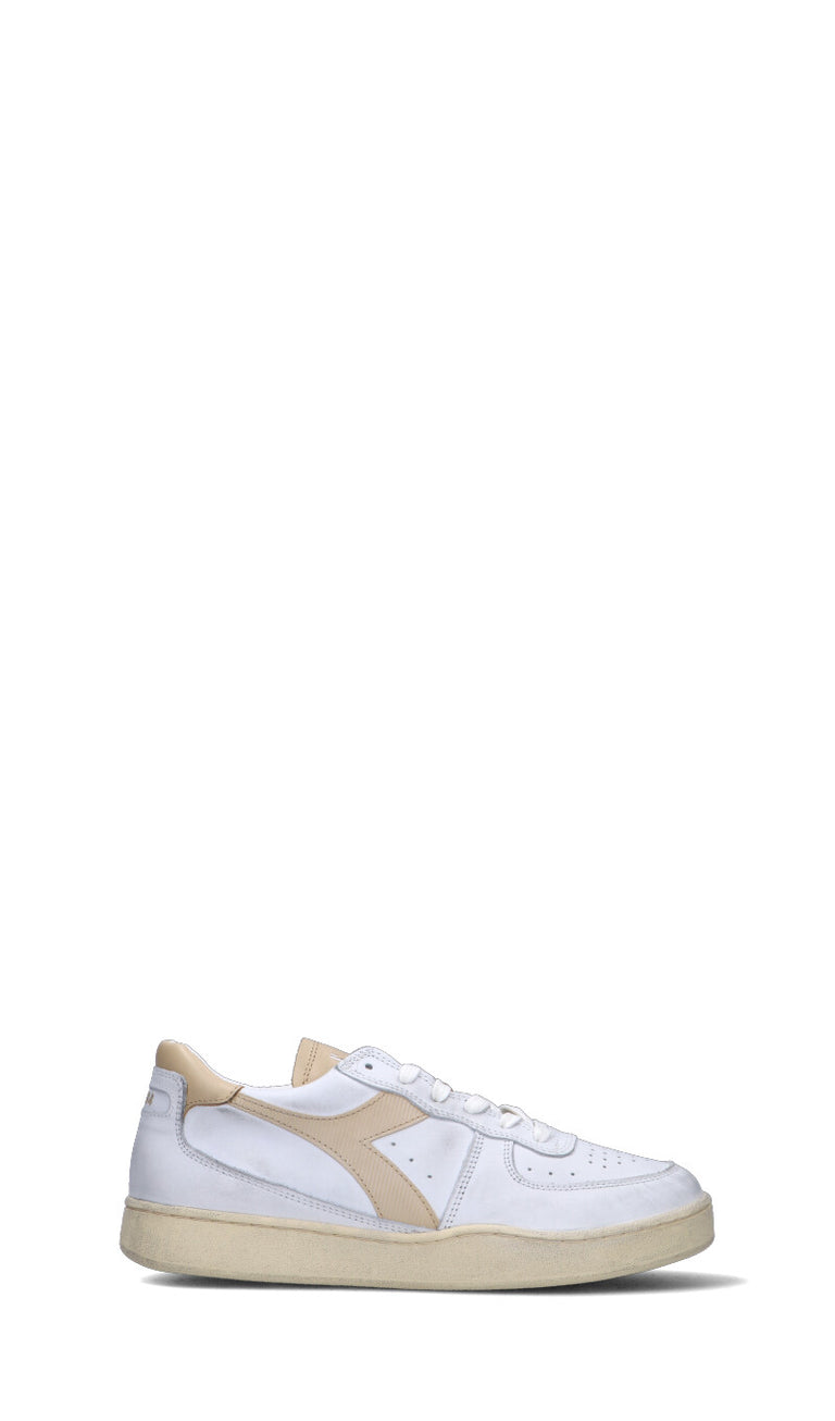 DIADORA HERITAGE - MI BASKET LOW USED Sneaker uomo bianca/beige in pelle