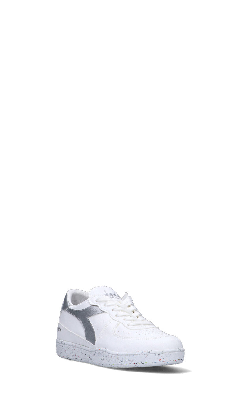 DIADORA HERITAGE - BASKET LOW 2030 Sneaker uomo bianca/argento in pelle