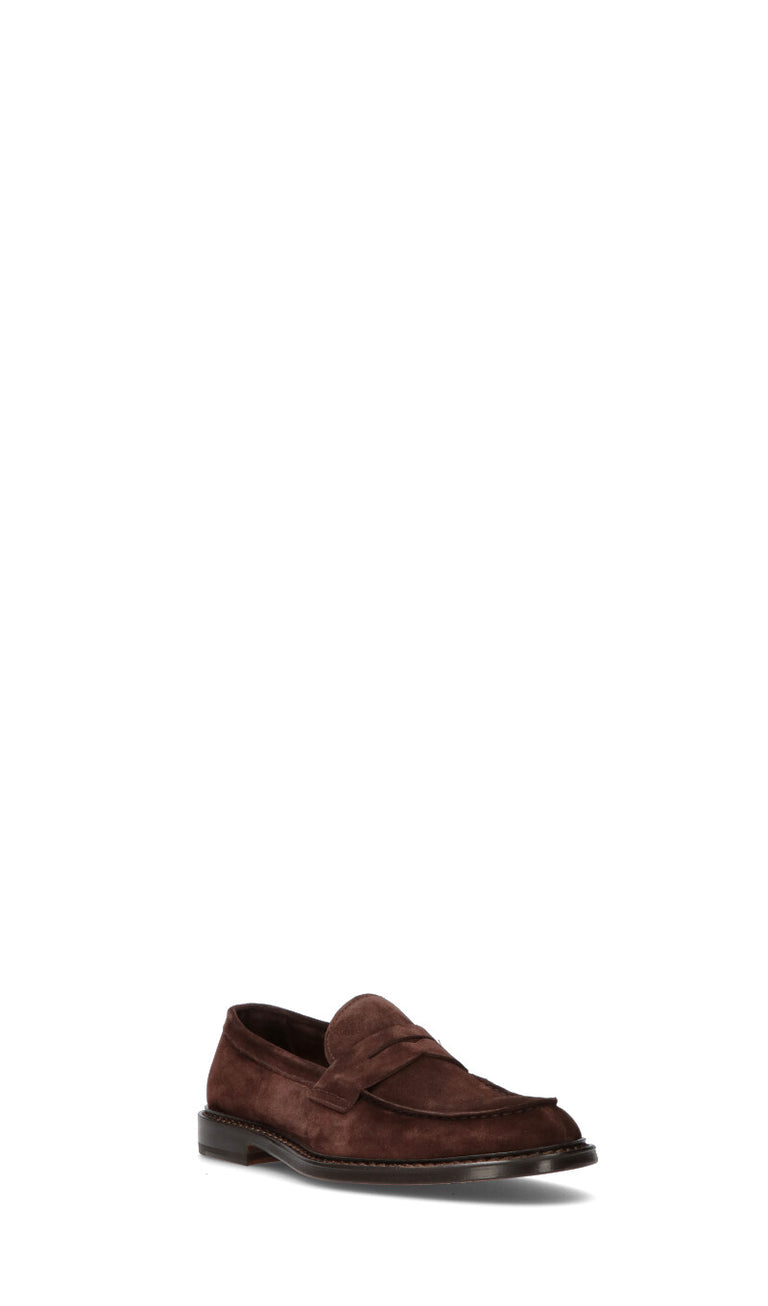 DOUCAL'S Mocassino uomo marrone in suede