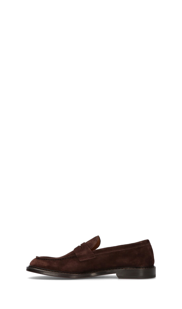 DOUCAL'S Mocassino uomo marrone in suede