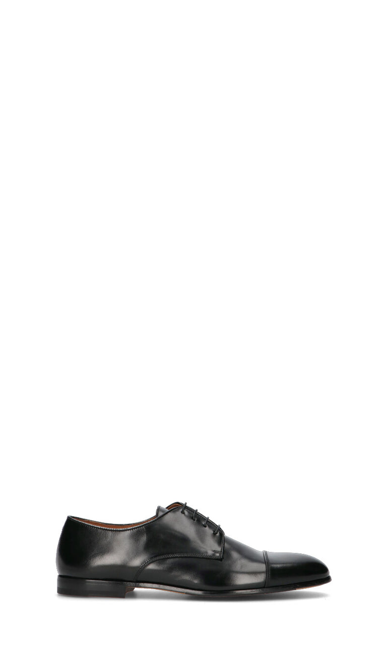 DOUCAL'S Stringata uomo nera in pelle