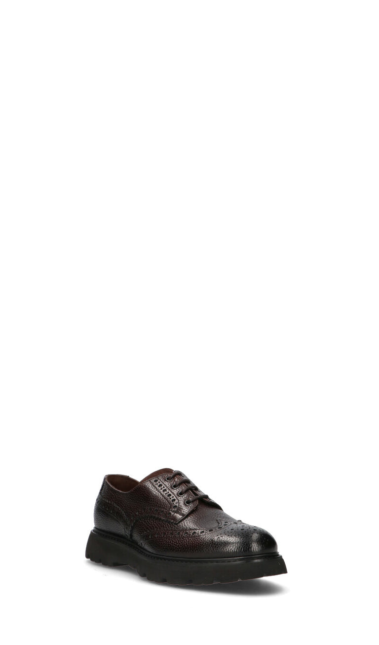 DOUCAL'S Stringata uomo nera in pelle