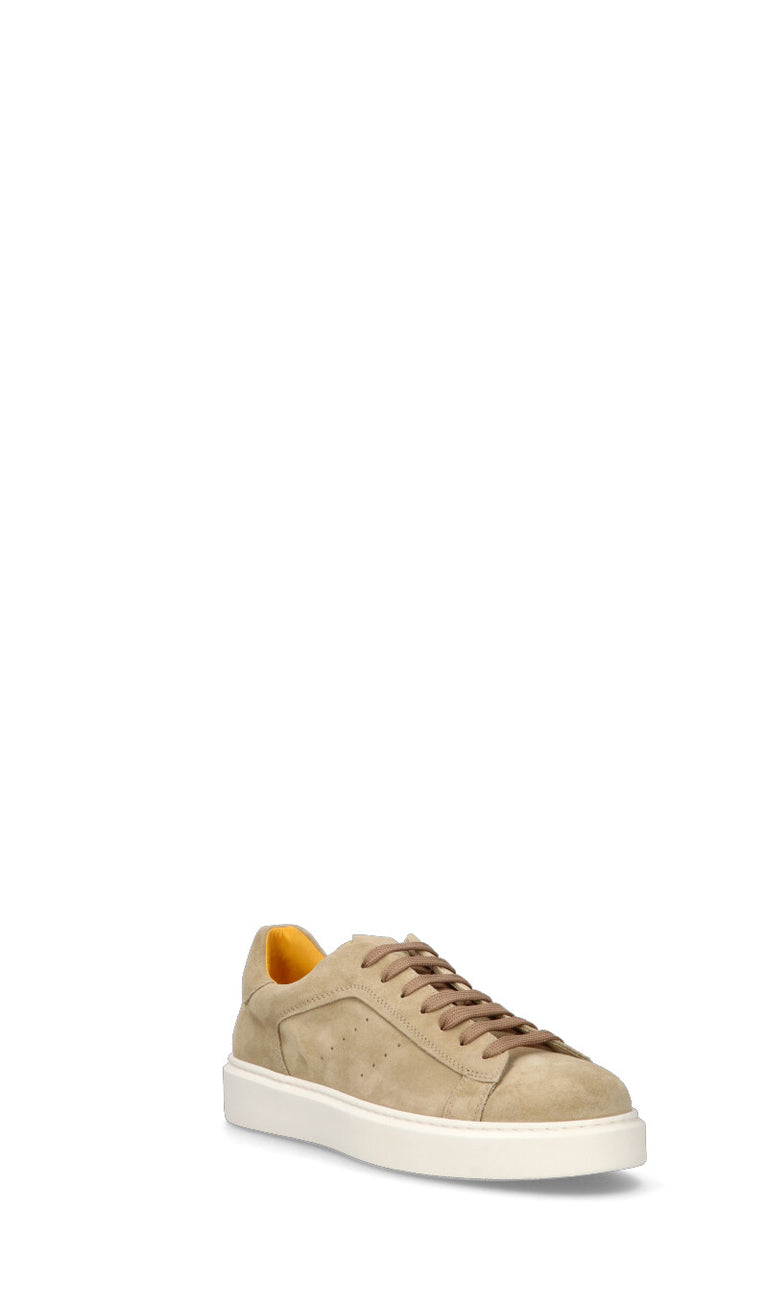 DOUCAL'S Sneaker uomo beige in suede