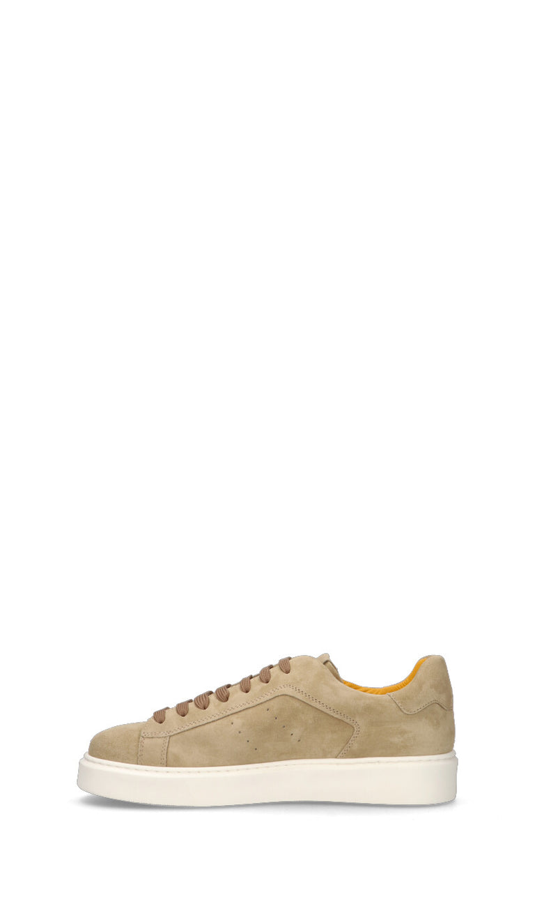 DOUCAL'S Sneaker uomo beige in suede
