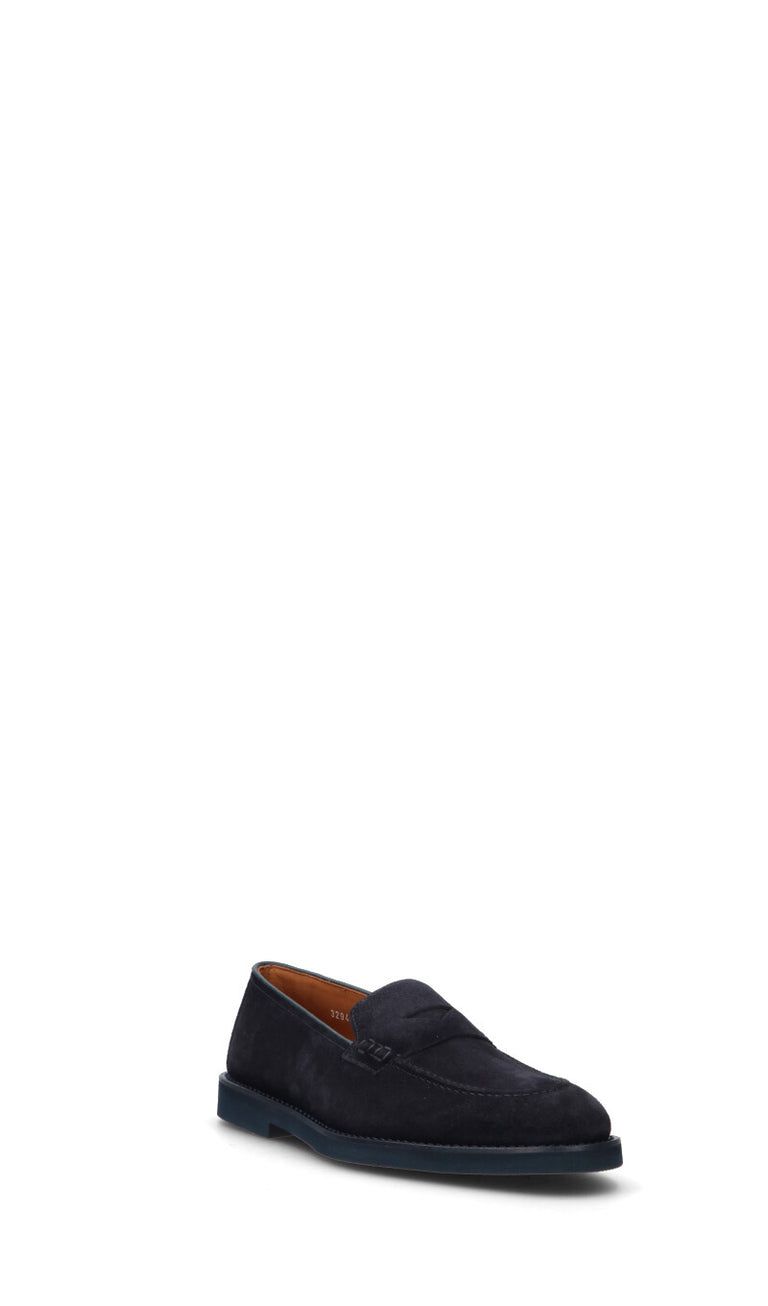 DOUCAL'S Mocassino uomo blu in suede