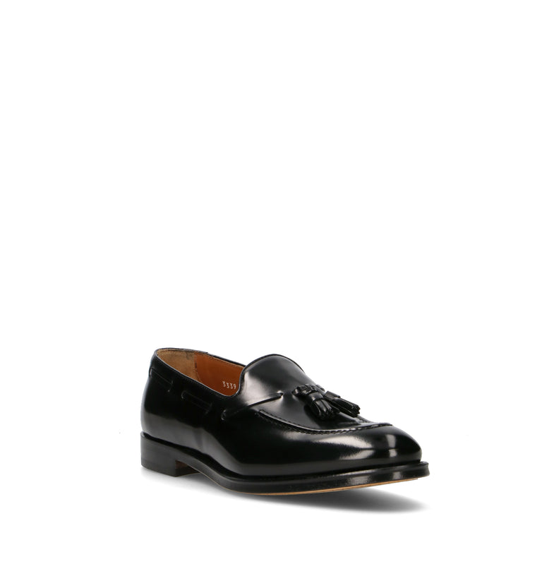 DOUCAL'S Mocassino uomo nero in pelle