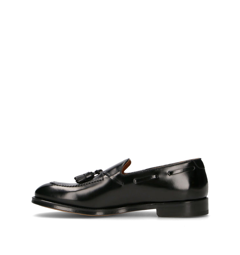 DOUCAL'S Mocassino uomo nero in pelle
