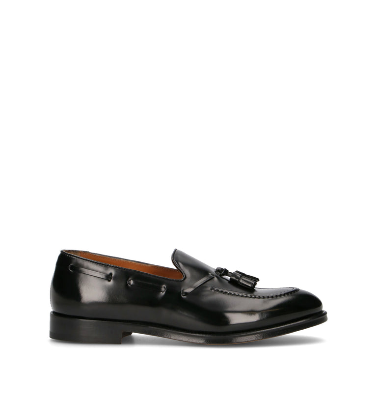 DOUCAL'S Mocassino uomo nero in pelle