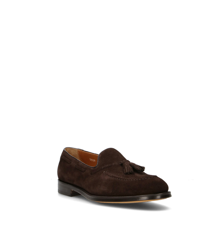 DOUCAL'S Mocassino uomo testa di moro in suede