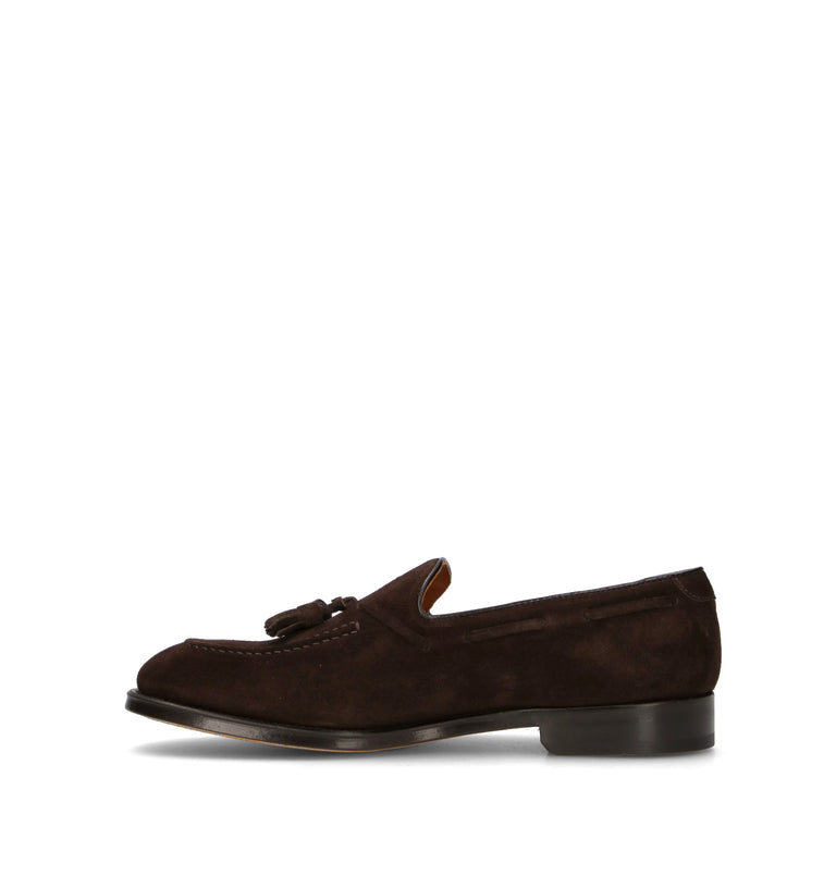 DOUCAL'S Mocassino uomo testa di moro in suede