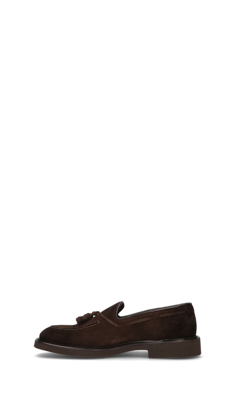 DOUCAL'S Mocassino uomo testa di moro in suede
