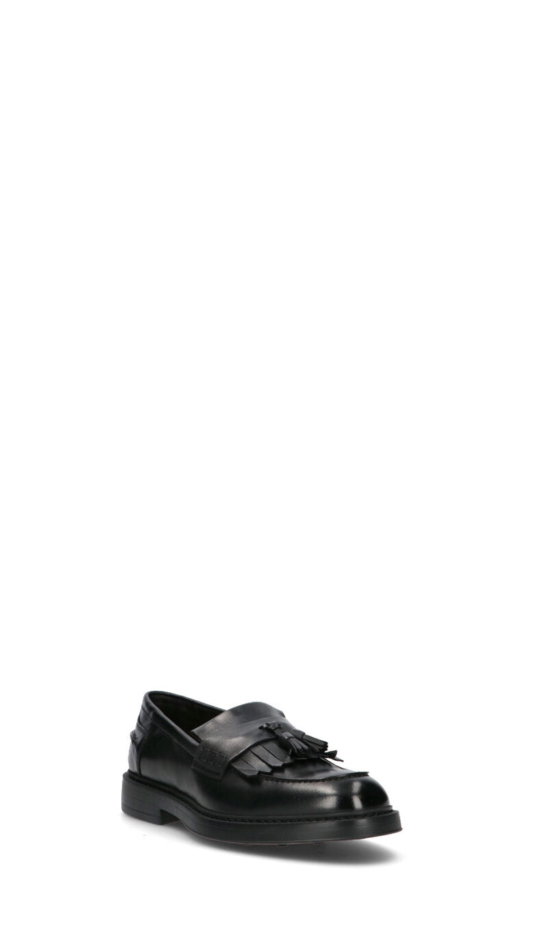 DOUCAL'S Mocassino uomo nero in pelle