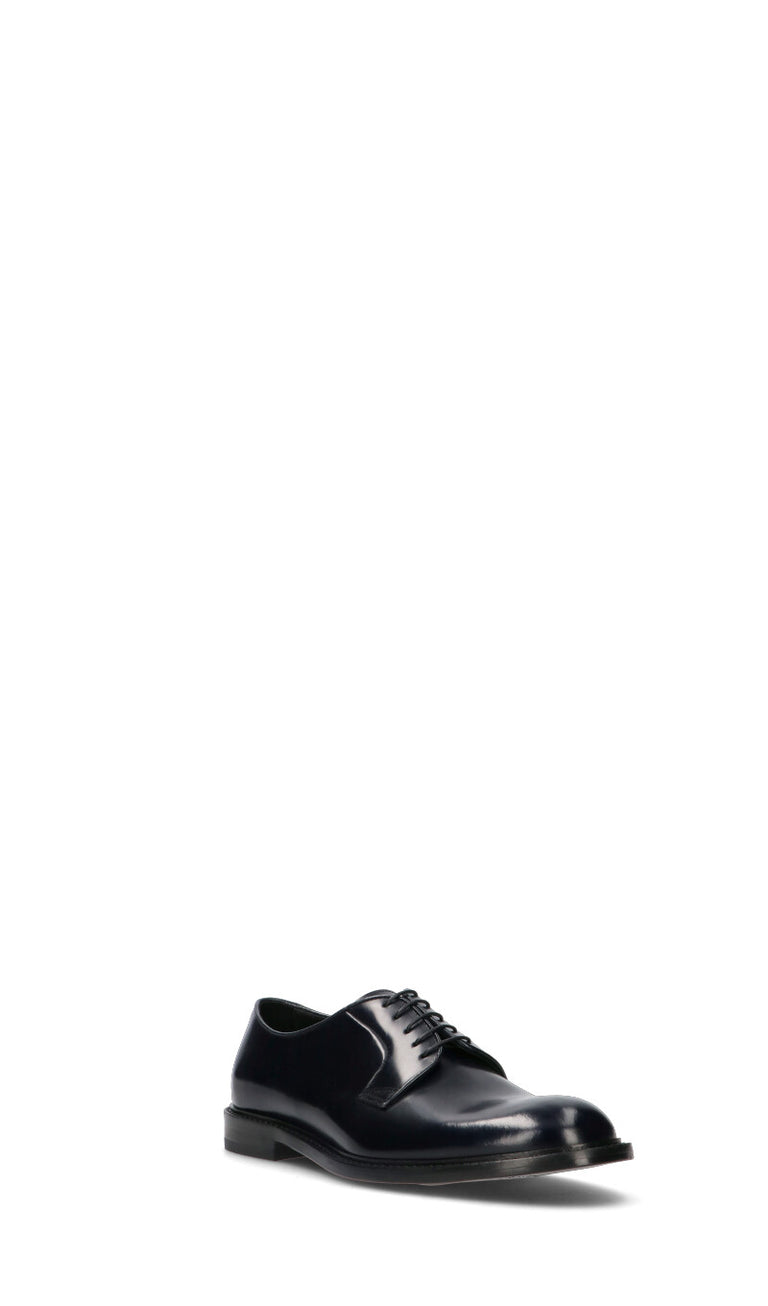 DOUCAL'S Stringata uomo nera in pelle