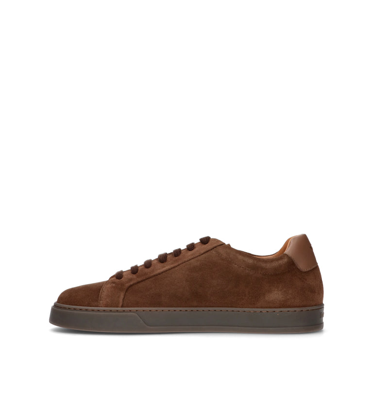 DOUCAL'S Sneaker uomo marrone in suede