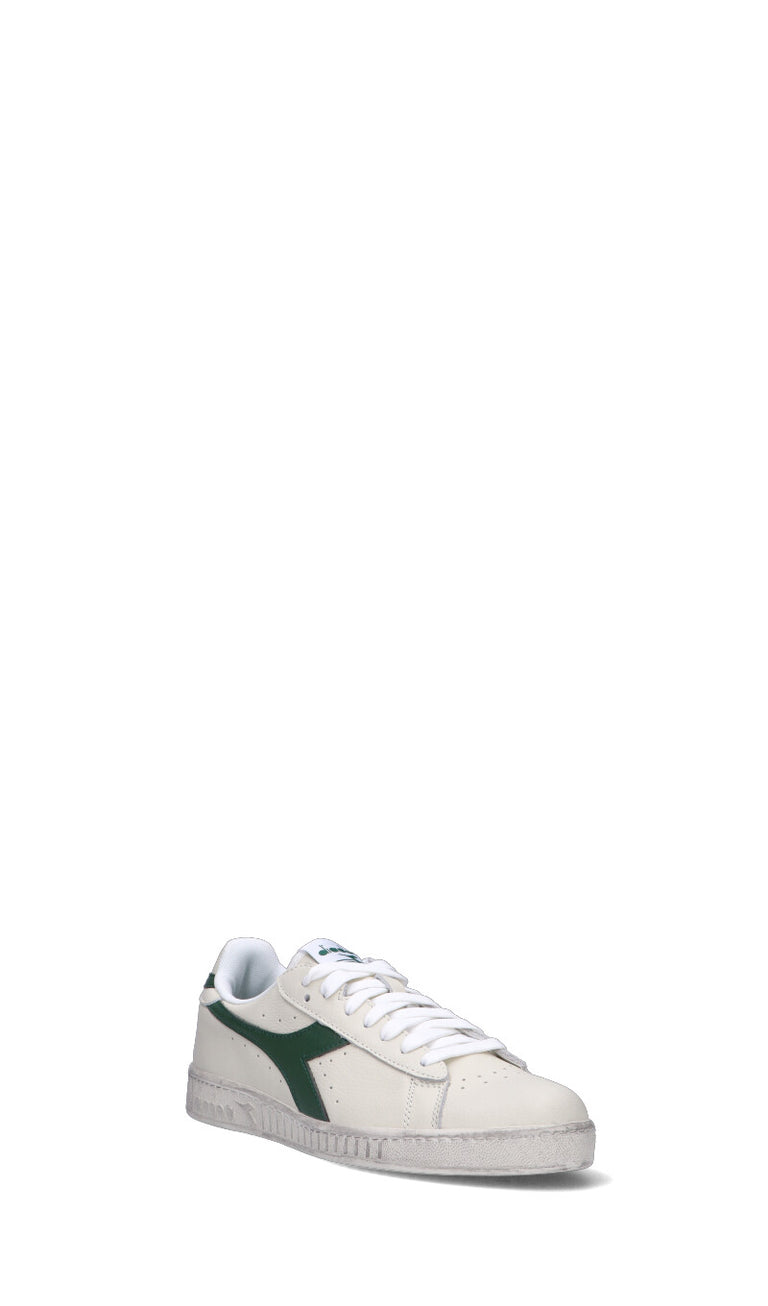 DIADORA Sneaker uomo bianca/verde in pelle