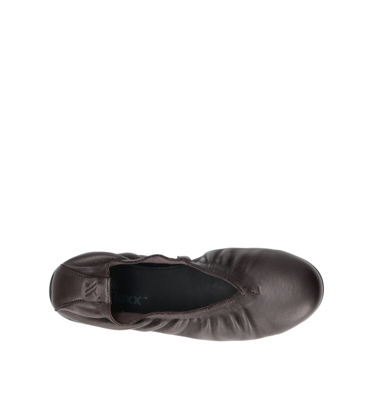 THE FLEXX Ballerina donna testa di moro in pelle