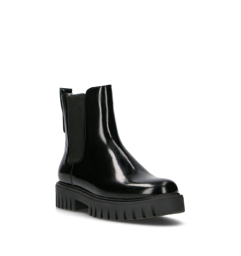 THE FLEXX Tronchetto donna nero in pelle