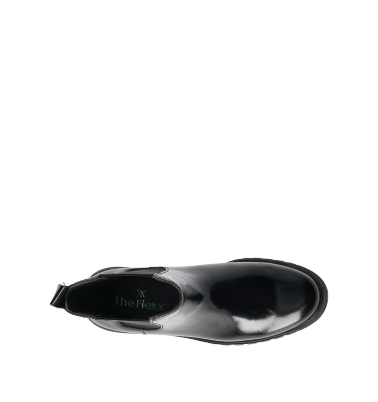 THE FLEXX Tronchetto donna nero in pelle