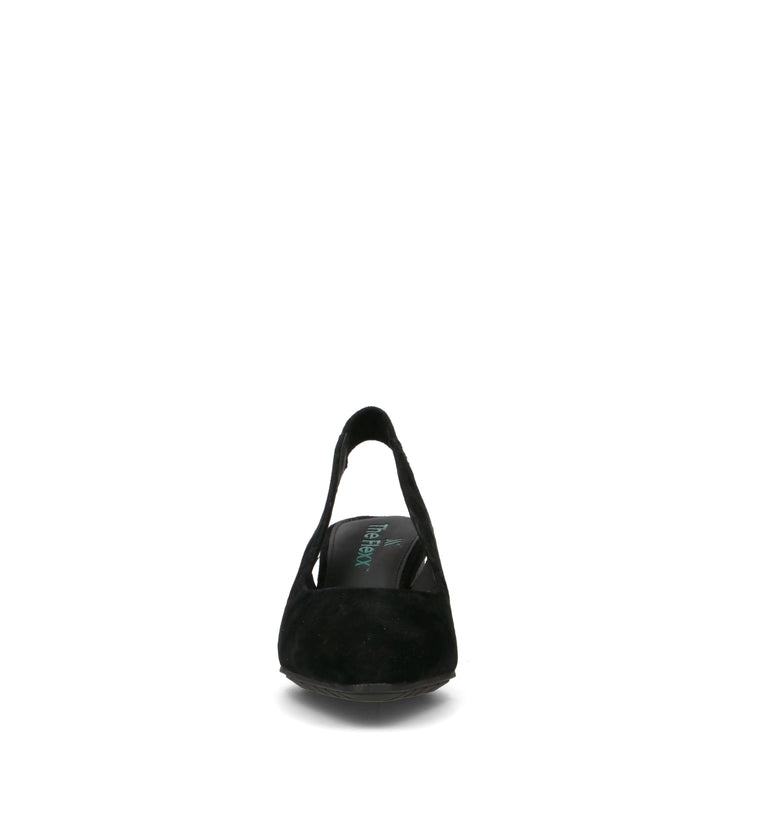 THE FLEXX Slingback donna nera in suede