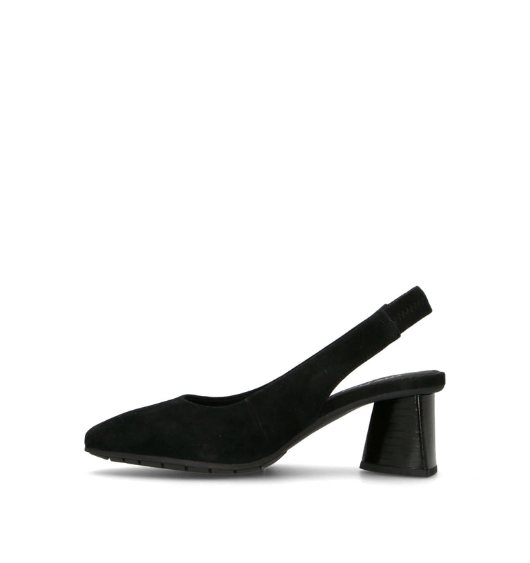 THE FLEXX Slingback donna nera in suede