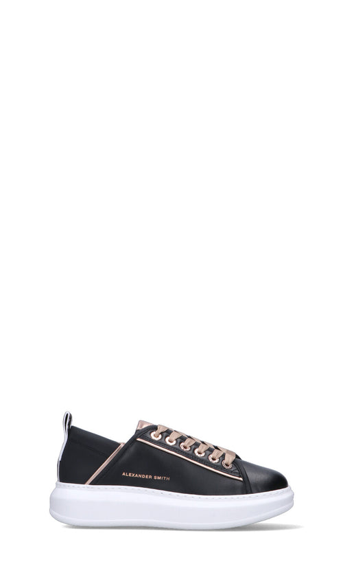 ALEXANDER SMITH Sneaker donna nera in pelle