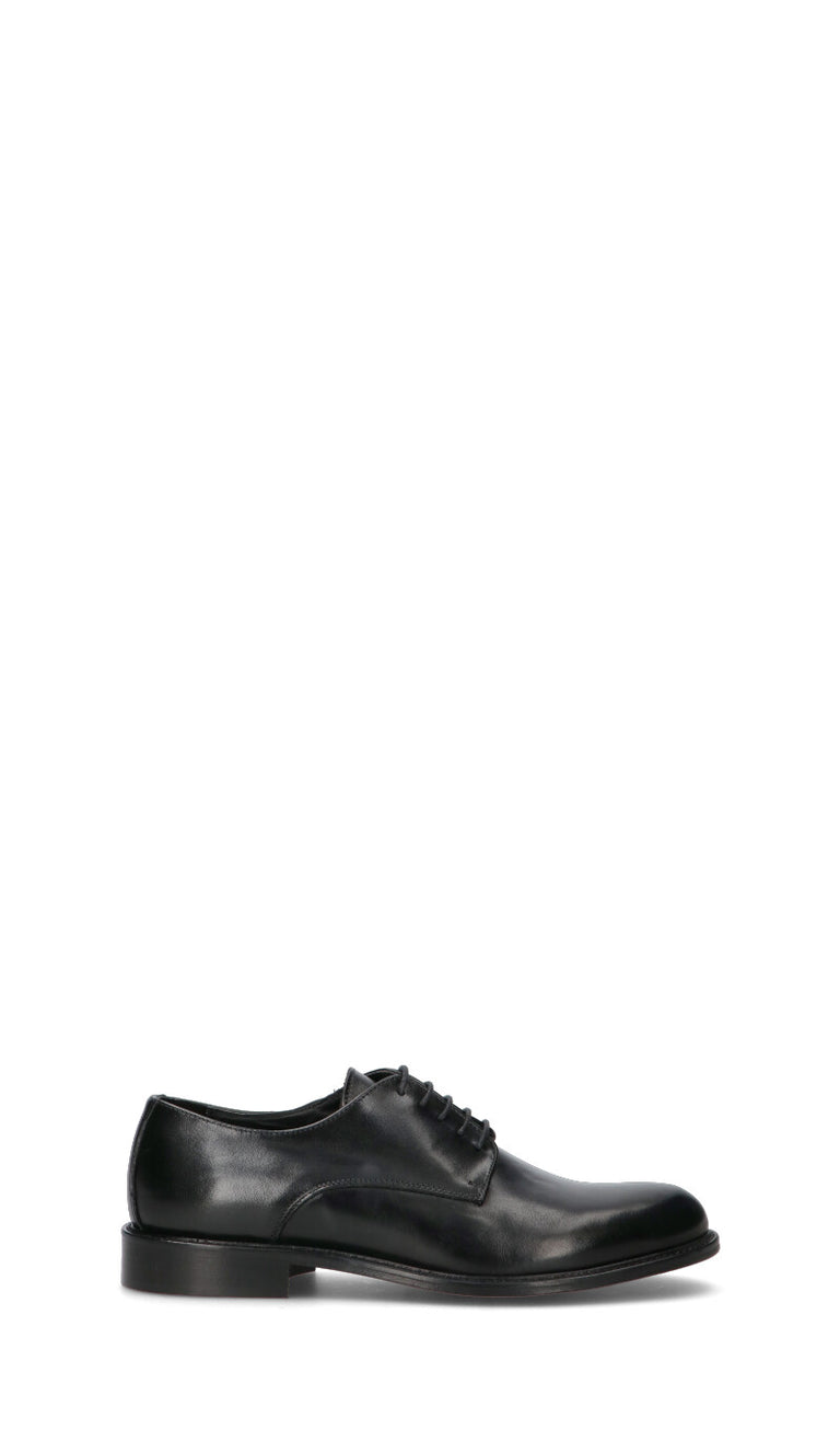 ANTICO MASTRO Stringata uomo nera in pelle