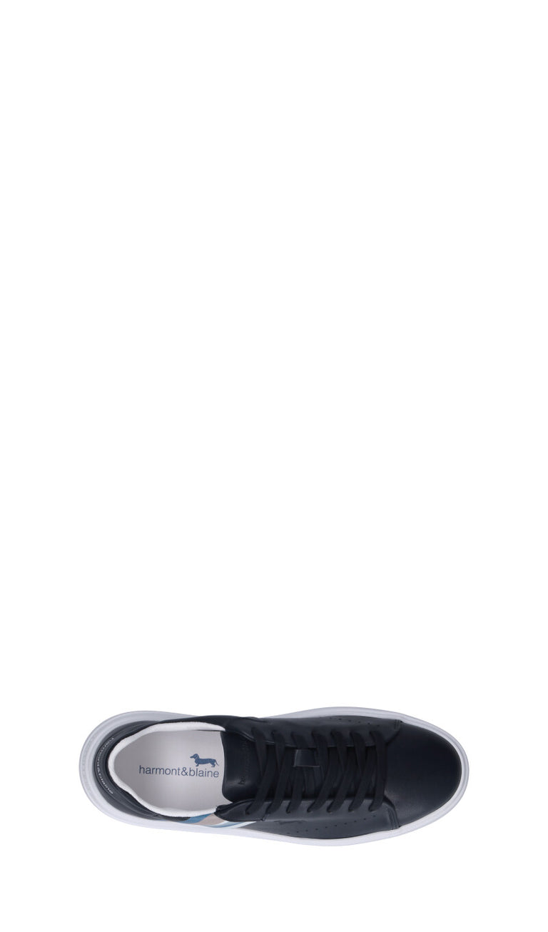 HARMONT&BLAINE Sneaker uomo blu in pelle
