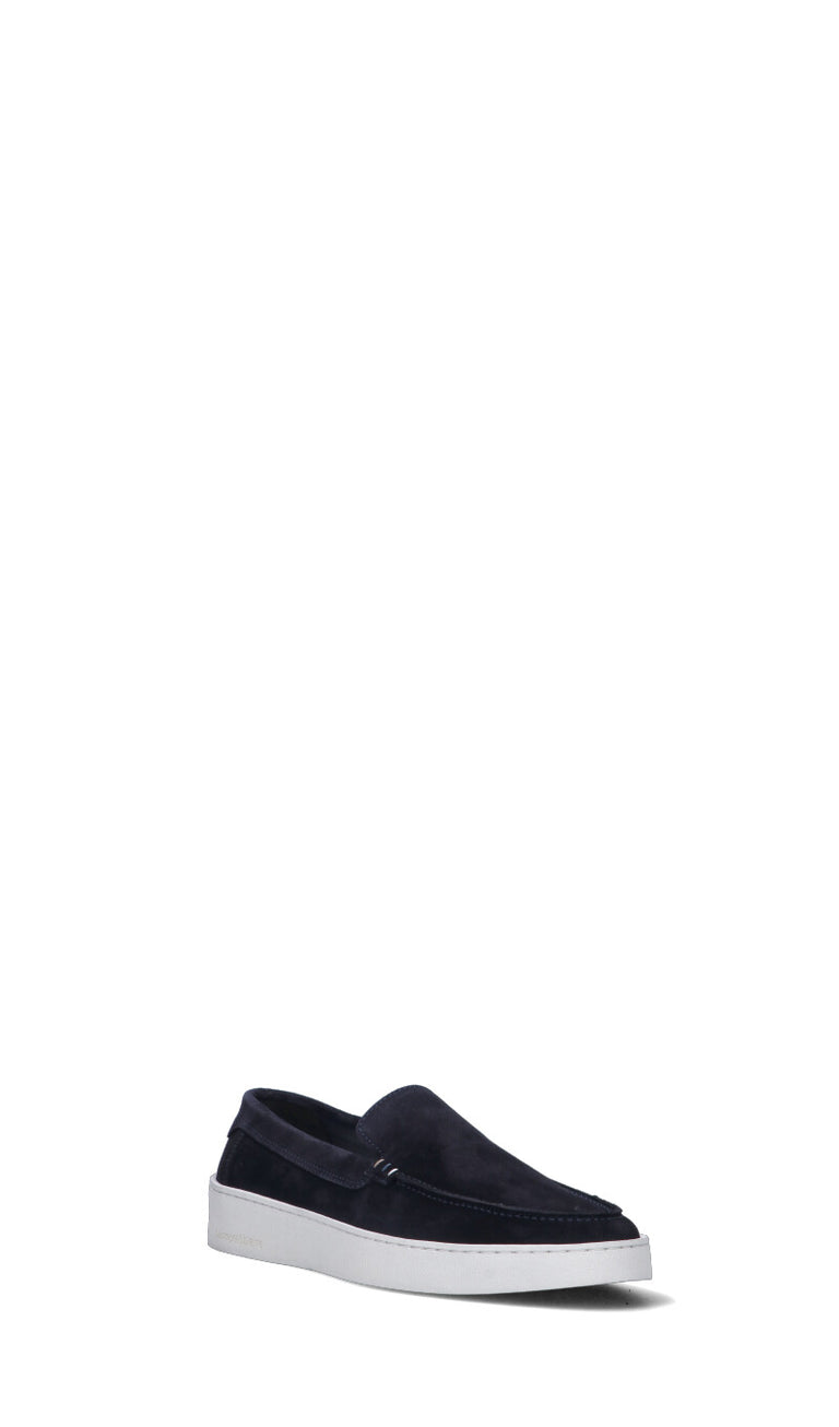 HARMONT&BLAINE Mocassino uomo blu in suede