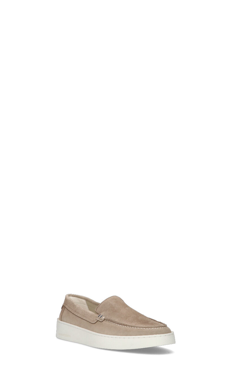 HARMONT&BLAINE Mocassino uomo beige in suede