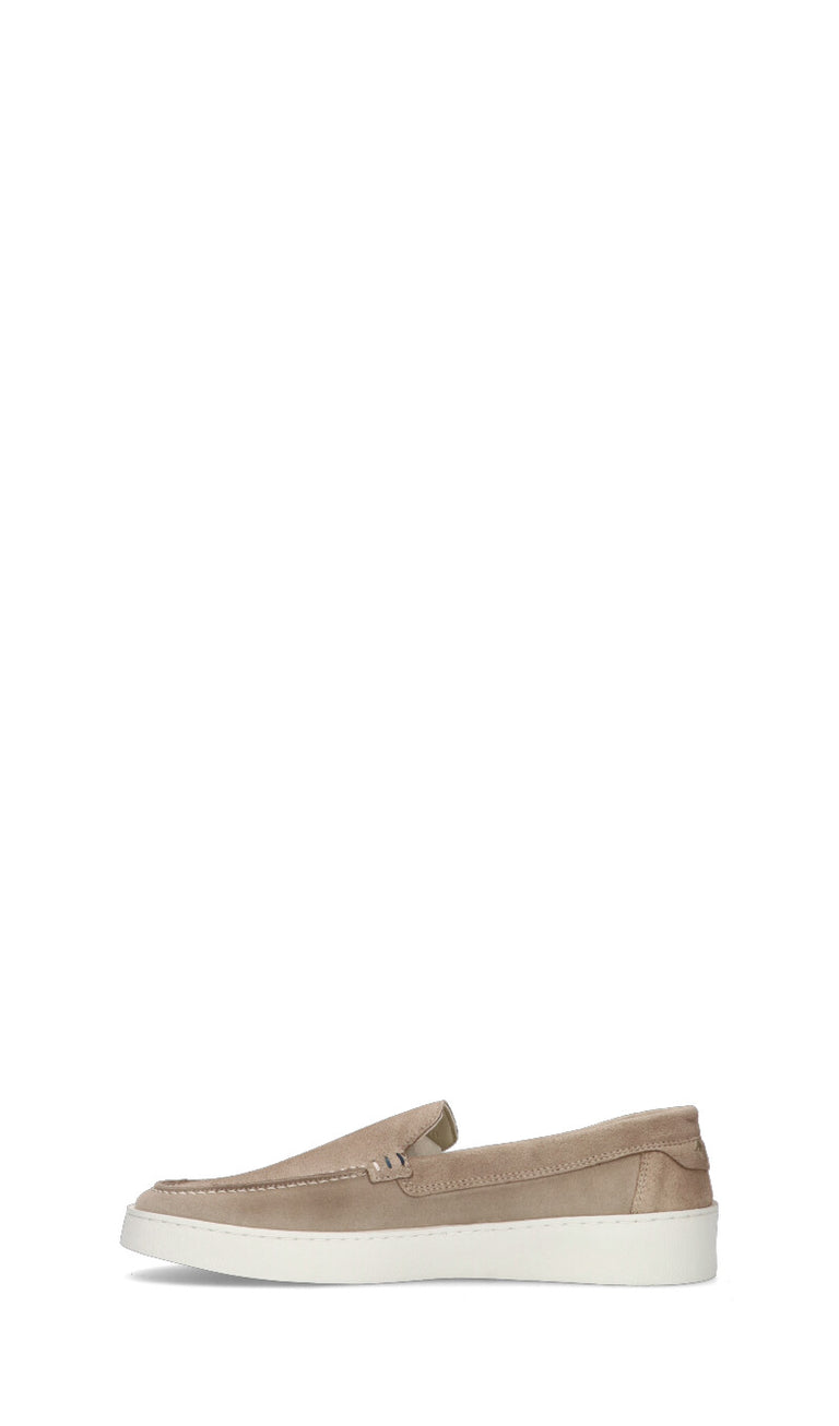HARMONT&BLAINE Mocassino uomo beige in suede