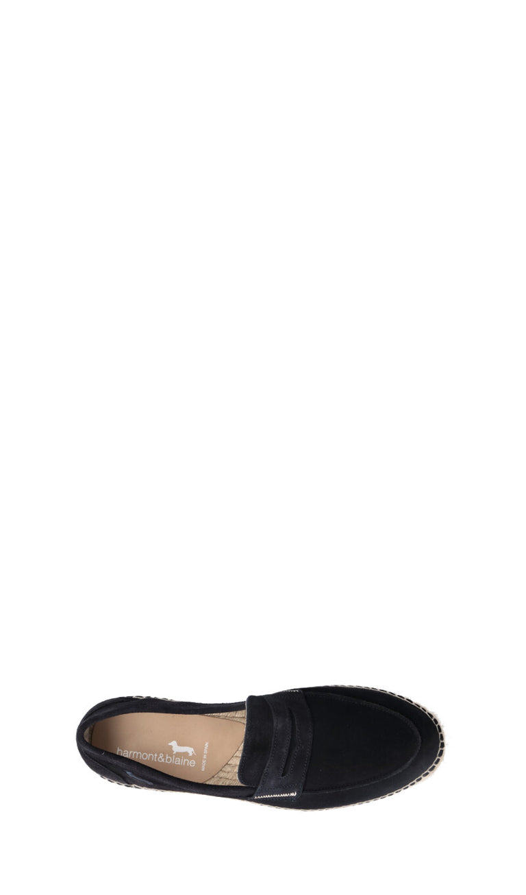 HARMONT&BLAINE Mocassino uomo blu in suede