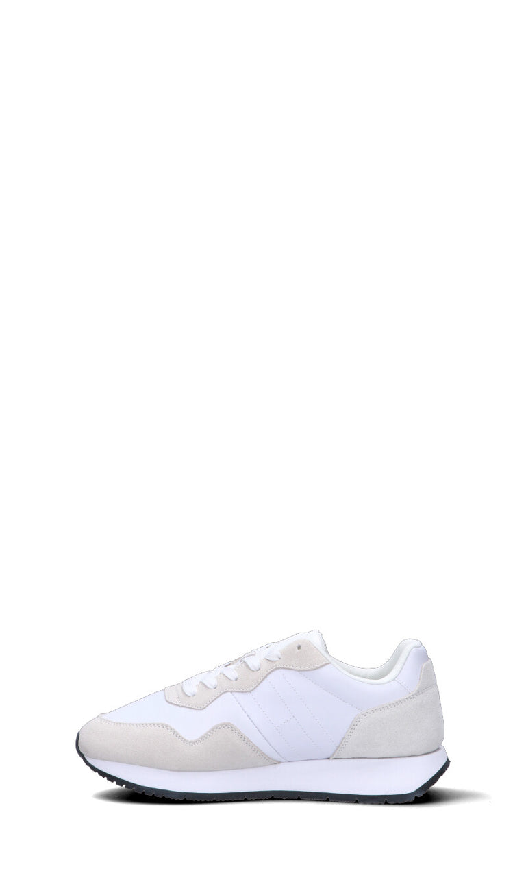 TOMMY HILFIGER JEANS Sneaker uomo bianca in suede