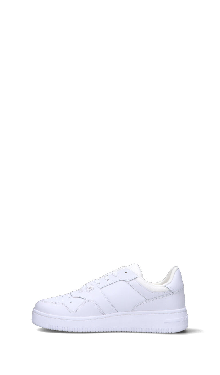 TOMMY HILFIGER JEANS Sneaker uomo bianca in pelle
