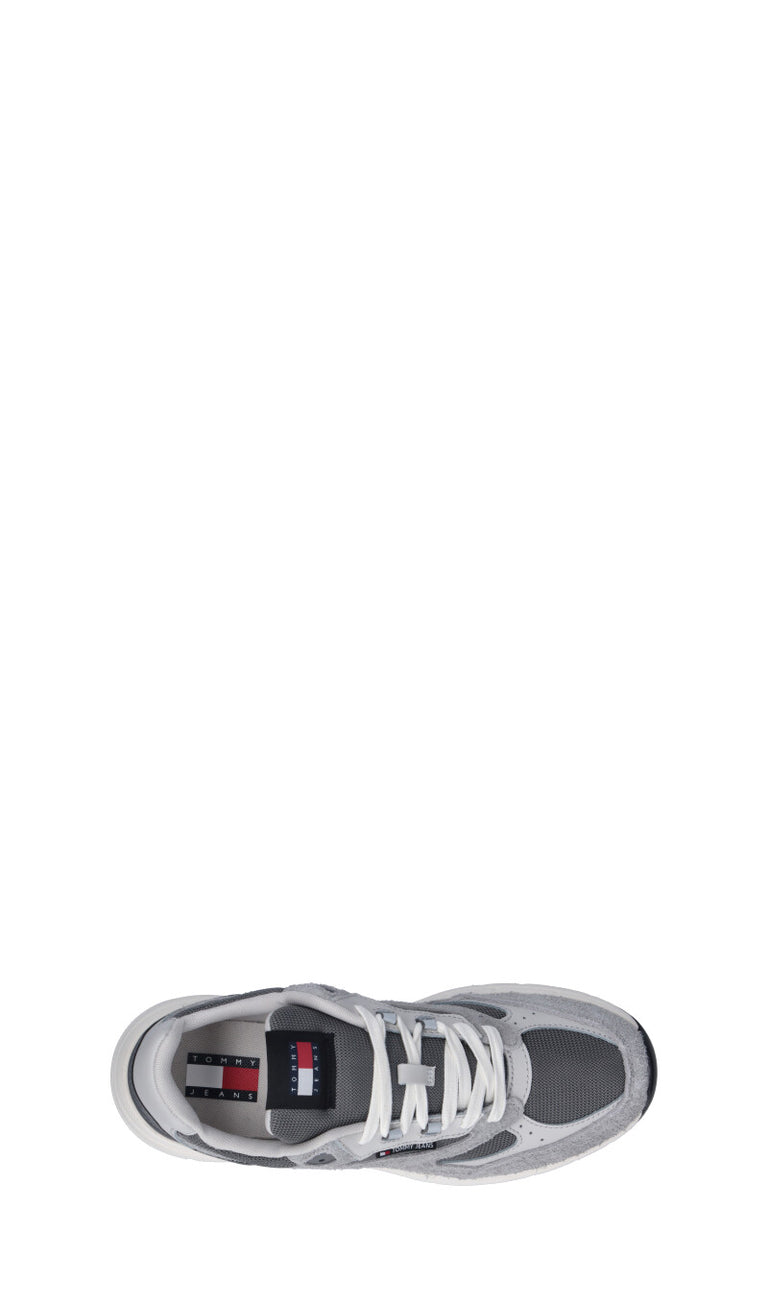 TOMMY HILFIGER JEANS Sneaker uomo grigia in suede