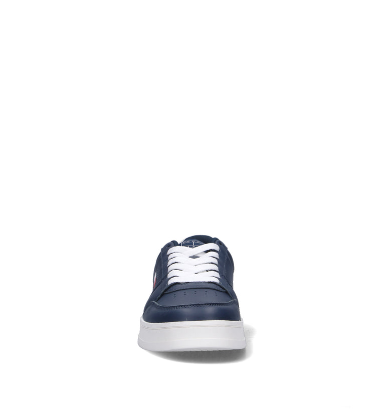TOMMY HILFIGER JEANS Sneaker uomo blu in pelle