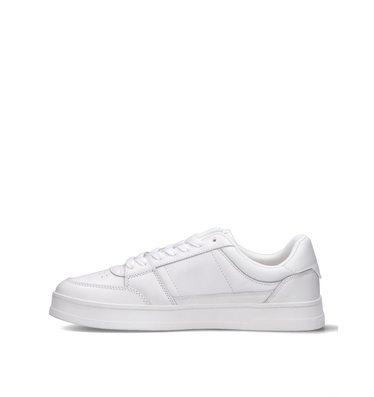 TOMMY HILFIGER JEANS Sneaker uomo bianca in pelle
