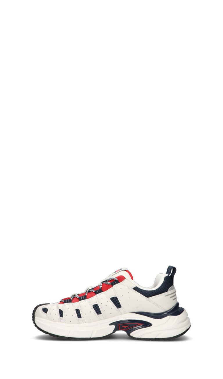 TOMMY HILFIGER JEANS Sneaker uomo bianca in pelle