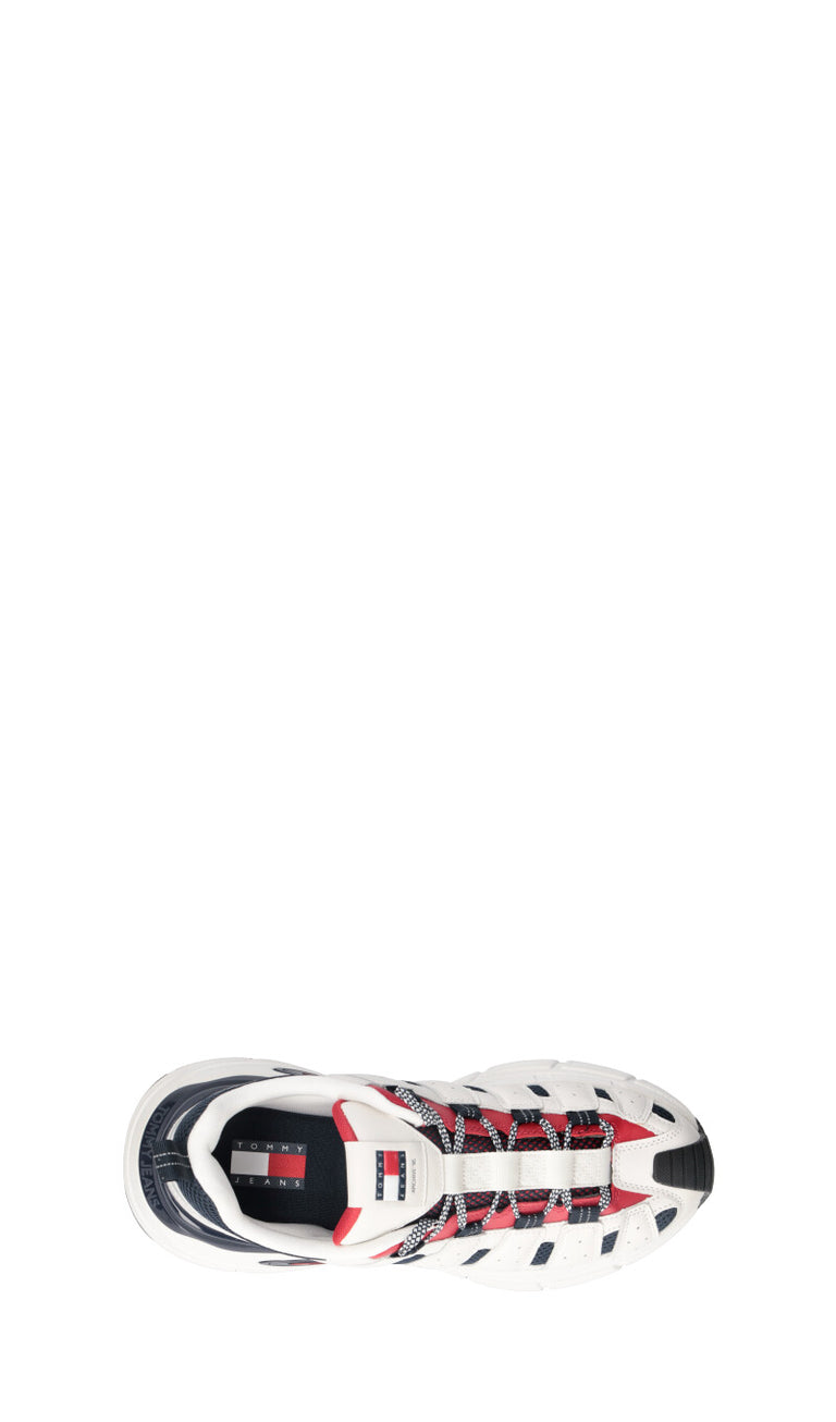 TOMMY HILFIGER JEANS Sneaker uomo bianca in pelle