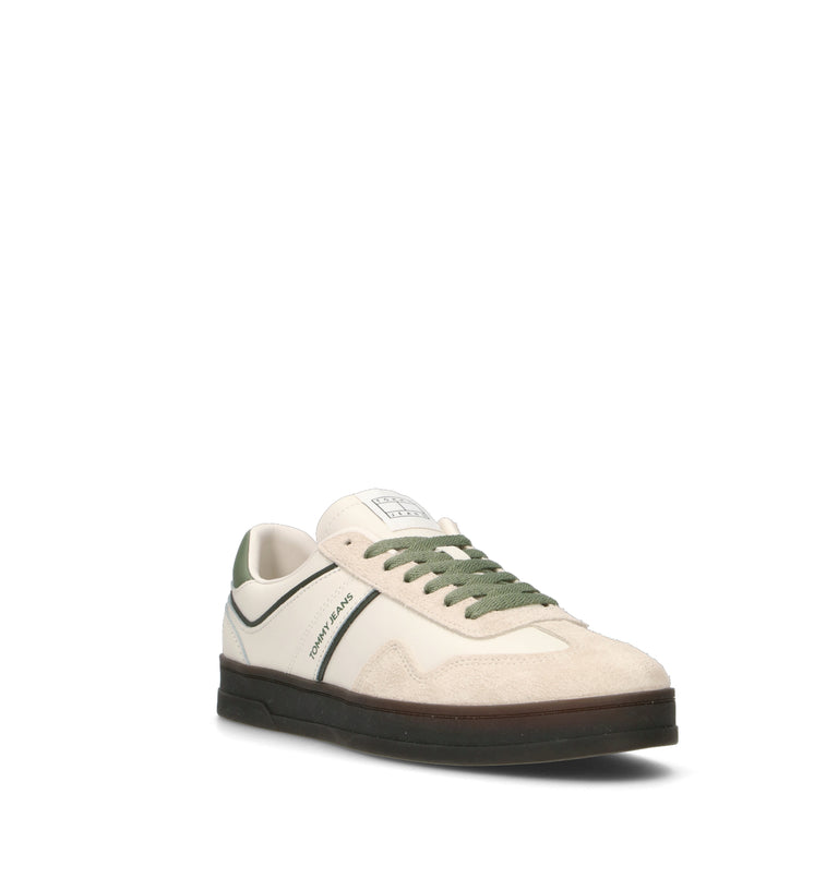 TOMMY HILFIGER JEANS Sneaker uomo bianca/verde