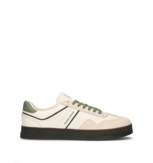 TOMMY HILFIGER JEANS Sneaker uomo bianca/verde