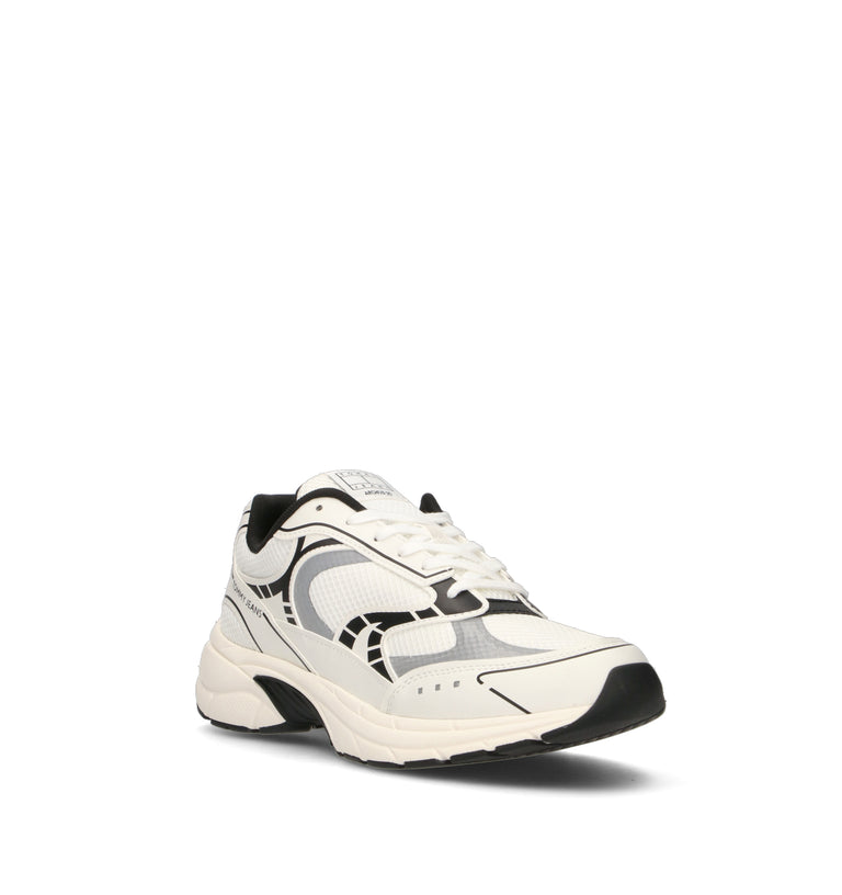TOMMY HILFIGER JEANS Sneaker uomo bianca/nera