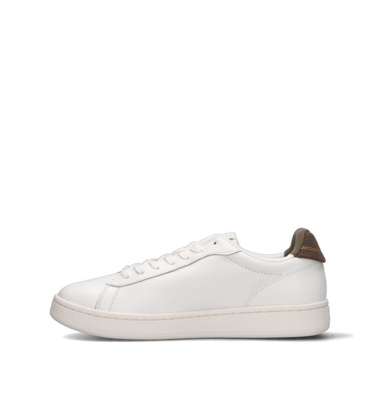 TOMMY HILFIGER JEANS Sneaker uomo bianca/marrone in pelle