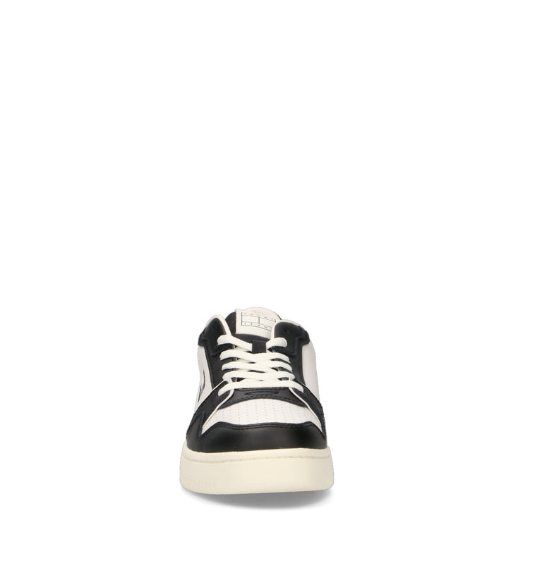 TOMMY HILFIGER JEANS Sneaker uomo bianca/nera in pelle