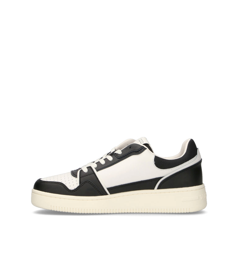 TOMMY HILFIGER JEANS Sneaker uomo bianca/nera in pelle