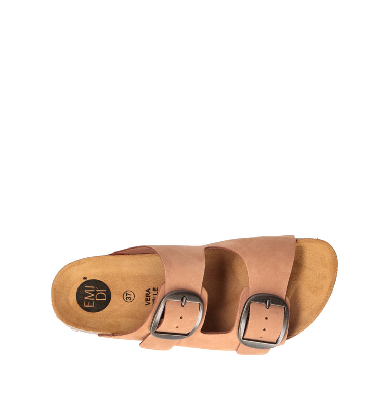 EMIDI' Ciabatta donna marrone in nabuk