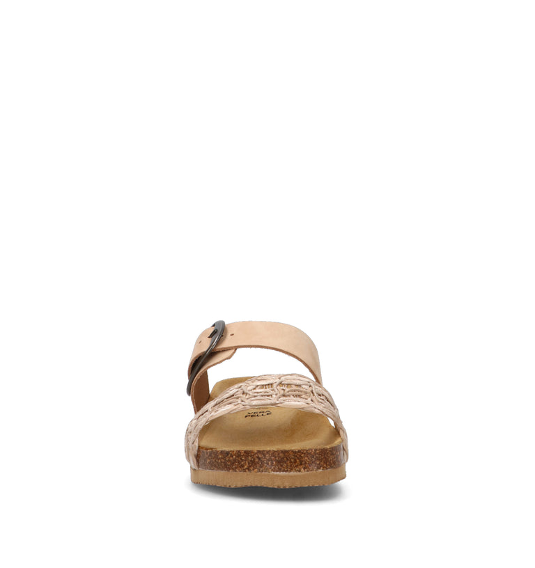 EMIDI' Ciabatta donna beige in pelle