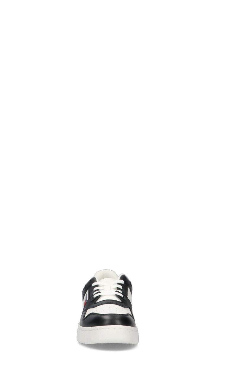 TOMMY HILFIGER JEANS Sneaker donna bianca/nera in pelle