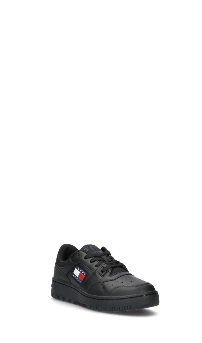 TOMMY HILFIGER JEANS Sneaker donna nera in pelle