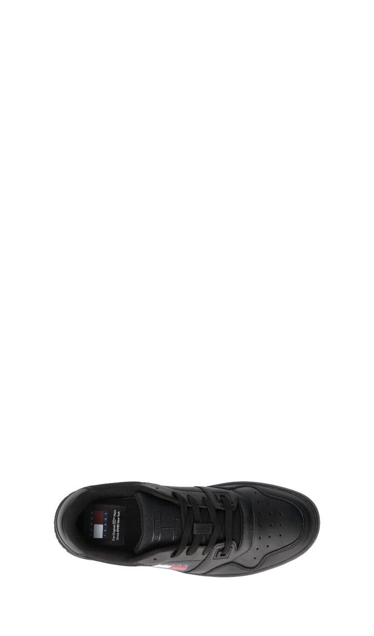TOMMY HILFIGER JEANS Sneaker donna nera in pelle