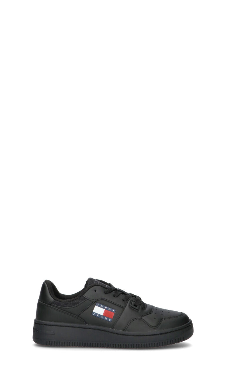 TOMMY HILFIGER JEANS Sneaker donna nera in pelle